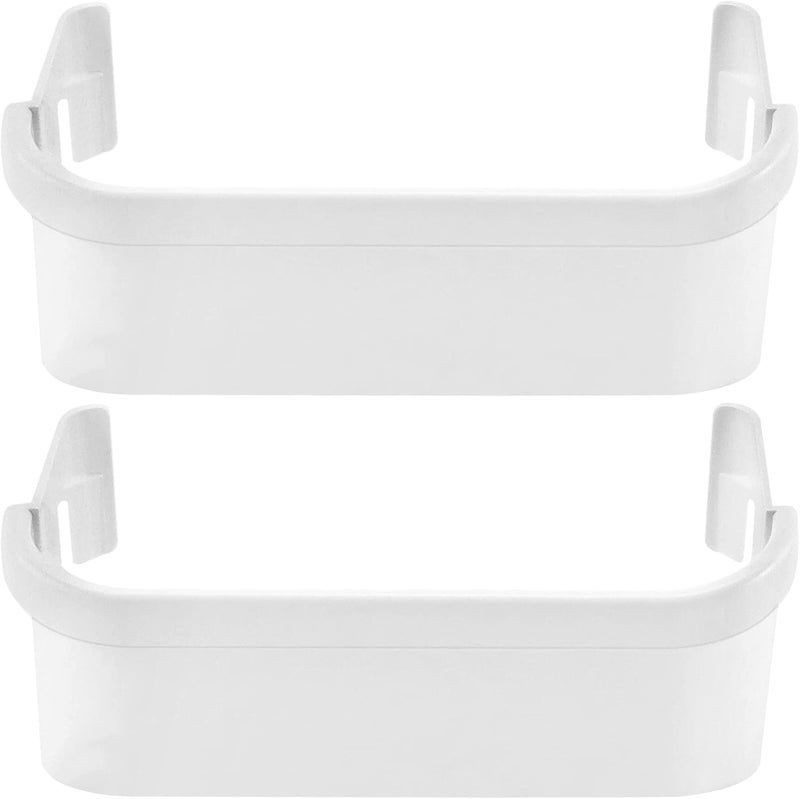 Fetechmate 240351601 Refrigerator Freezer Door Bin Side Shelf Compatible with Ken.more Fri.gidaire Refrigerator Replace 240351607 891154 AP2115974 White Freezer Lower Door Shelf Bin - 2 PACK By - Image 1